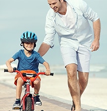 riding bike